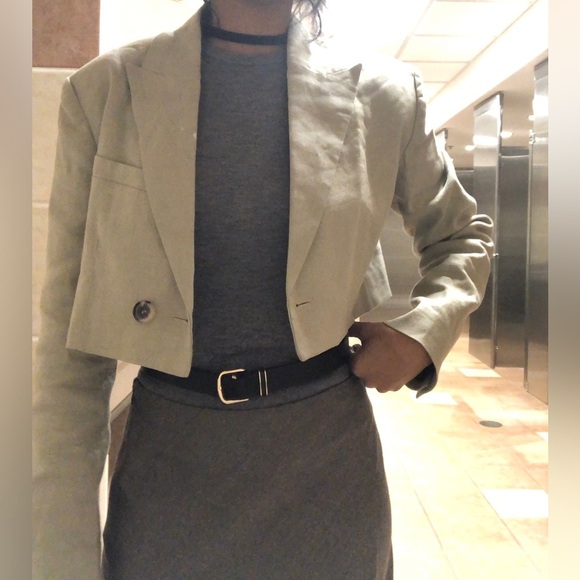 ZARA WOOL BIAS SKIRT - Picture 8 of 11